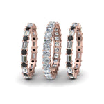 Load image into Gallery viewer, 3-piece-eternity-anniversary-band-with-black-diamond-in-18K-rose-gold-FD8377BGBLACK-NL-RG.jpg
