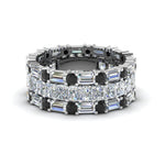 Load image into Gallery viewer, 3-piece-eternity-anniversary-band-with-black-diamond-in-18K-white-gold-FD8377BGBLACK-NL-WG.jpg
