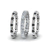 Load image into Gallery viewer, 3-piece-eternity-anniversary-band-with-black-diamond-in-18K-white-gold-FD8377BGBLACK-NL-WG.jpg