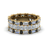 Load image into Gallery viewer, 3-piece-eternity-anniversary-band-with-black-diamond-in-18K-yellow-gold-FD8377BGBLACK-NL-YG.jpg