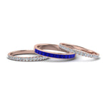 Load image into Gallery viewer, 3-piece-stackable-eternity-band-with-blue-sapphire-in-14K-rose-gold-FD8422BGSABL-NL-RG.jpg
