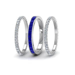 Load image into Gallery viewer, 3-piece-stackable-eternity-band-with-blue-sapphire-in-14K-white-gold-FD8422BGSABL-NL-WG.jpg
