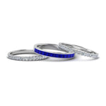 Load image into Gallery viewer, 3-piece-stackable-eternity-band-with-blue-sapphire-in-950-Platinum-FD8422BGSABL-NL-WG.jpg
