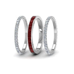 Load image into Gallery viewer, 3-piece-stackable-eternity-band-with-ruby-in-950-Platinum-FD8422BGRUDR-NL-WG.jpg
