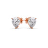 Load image into Gallery viewer, One Carat Diamond Pear Cut 3 Prong Earring