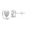 Load image into Gallery viewer, One Carat Diamond Pear Cut 3 Prong Earring