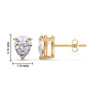 Load image into Gallery viewer, One Carat Diamond Pear Cut 3 Prong Earring