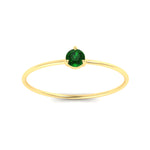 Load image into Gallery viewer, 3-prong-round-emerald-tiny-band-ring-in-yellow-gold-fd9389gemgrangle5-nl-yg.jpg?v=1756441995
