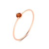 Load image into Gallery viewer, 3-prong-round-orange-sapphire-tiny-band-ring-in-rose-gold-fd9389gsaorangle4-nl-rg.jpg?v=1756441995