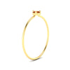 Load image into Gallery viewer, 3-prong-round-orange-sapphire-tiny-band-ring-in-yellow-gold-fd9389gsaorangle2-nl-yg.jpg?v=1756441995