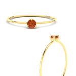 Load image into Gallery viewer, 3-prong-round-orange-sapphire-tiny-band-ring-in-yellow-gold-fd9389gsaorangle3-nl-yg.jpg?v=1756441995
