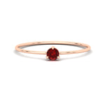 Load image into Gallery viewer, 3-prong-round-ruby-tiny-band-ring-in-rose-gold-fd9389grudrsleep-nl-rg.jpg?v=1756441995
