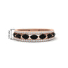 Load image into Gallery viewer, 3-row-cute-stackable-black-diamond-band-in-rose-gold-fd11533bgblack-nl-rg.jpg