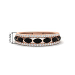 Load image into Gallery viewer, 3-row-cute-stackable-black-diamond-band-in-rose-gold-fd11533bgblack-nl-rg.jpg
