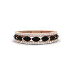 Load image into Gallery viewer, 3-row-cute-stackable-black-diamond-band-in-rose-gold-fd11533bgblack-nl-rg.jpg
