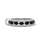 Load image into Gallery viewer, 3-row-cute-stackable-black-diamond-band-in-white-gold-fd11533bgblack-nl-wg.jpg
