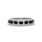 Load image into Gallery viewer, 3-row-cute-stackable-black-diamond-band-in-white-gold-fd11533bgblack-nl-wg.jpg

