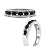 Load image into Gallery viewer, 3-row-cute-stackable-black-diamond-band-in-white-gold-fd11533bgblack-nl-wg.jpg
