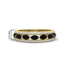 Load image into Gallery viewer, 3-row-cute-stackable-black-diamond-band-in-yellow-gold-fd11533bgblack-nl-yg.jpg