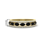 Load image into Gallery viewer, 3-row-cute-stackable-black-diamond-band-in-yellow-gold-fd11533bgblack-nl-yg.jpg
