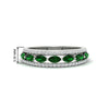 Load image into Gallery viewer, 3-row-cute-stackable-emerald-band-in-white-gold-fd11533bgemgr-nl-wg.jpg