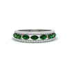 Load image into Gallery viewer, 3-row-cute-stackable-emerald-band-in-white-gold-fd11533bgemgr-nl-wg.jpg