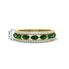 Load image into Gallery viewer, 3-row-cute-stackable-emerald-band-in-yellow-gold-fd11533bgemgr-nl-yg.jpg