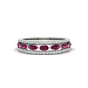 Load image into Gallery viewer, 3-row-cute-stackable-pink-sapphire-band-in-white-gold-fd11533bgsadrpi-nl-wg.jpg
