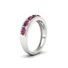 Load image into Gallery viewer, 3-row-cute-stackable-pink-sapphire-band-in-white-gold-fd11533bgsadrpi-nl-wg.jpg