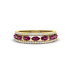 Load image into Gallery viewer, 3-row-cute-stackable-pink-sapphire-band-in-yellow-gold-fd11533bgsadrpi-nl-yg.jpg