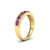 Load image into Gallery viewer, 3-row-cute-stackable-pink-sapphire-band-in-yellow-gold-fd11533bgsadrpi-nl-yg.jpg