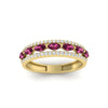 Load image into Gallery viewer, 3-row-cute-stackable-pink-sapphire-band-in-yellow-gold-fd11533bgsadrpi-nl-yg.jpg
