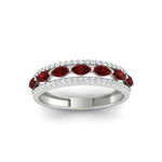 Load image into Gallery viewer, 3-row-cute-stackable-ruby-band-in-white-gold-fd11533bgrudr-nl-wg.jpg

