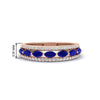 Load image into Gallery viewer, 3-row-cute-stackable-sapphire-band-in-rose-gold-fd11533bgsabl-nl-rg.jpg