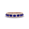 Load image into Gallery viewer, 3-row-cute-stackable-sapphire-band-in-rose-gold-fd11533bgsabl-nl-rg.jpg