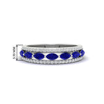 Load image into Gallery viewer, 3-row-cute-stackable-sapphire-band-in-white-gold-fd11533bgsabl-nl-wg.jpg
