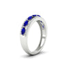 Load image into Gallery viewer, 3-row-cute-stackable-sapphire-band-in-white-gold-fd11533bgsabl-nl-wg.jpg