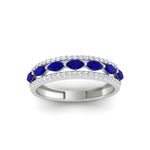Load image into Gallery viewer, 3-row-cute-stackable-sapphire-band-in-white-gold-fd11533bgsabl-nl-wg.jpg
