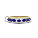 Load image into Gallery viewer, 3-row-cute-stackable-sapphire-band-in-yellow-gold-fd11533bgsabl-nl-yg.jpg
