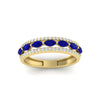 Load image into Gallery viewer, 3-row-cute-stackable-sapphire-band-in-yellow-gold-fd11533bgsabl-nl-yg.jpg