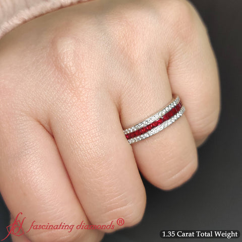 3-row-diamond-eternity-wedding-ring-with-ruby-in-950-platinum-FDEWB8403B-FANCY1-NL-WG
