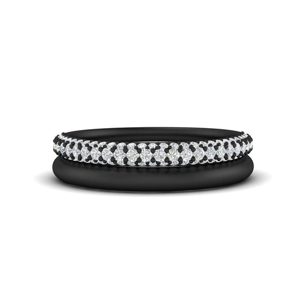 3-row-diamond-wedding-ring-with-plain-band-in-black-gold-FD11403B-NL-BG