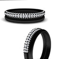 Thumbnail 21 - 3-row-diamond-wedding-ring-with-plain-band-in-black-gold-FD11403BANGLE3-NL-BG