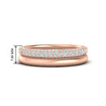 Thumbnail 16 - 3-row-diamond-wedding-ring-with-plain-band-in-rose-gold-FD11403B-NL-RG-HW