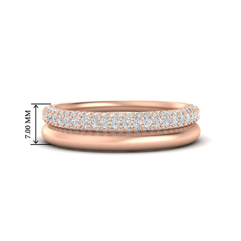 3-row-diamond-wedding-ring-with-plain-band-in-rose-gold-FD11403B-NL-RG-HW
