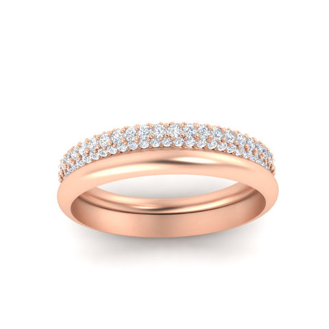 3-row-diamond-wedding-ring-with-plain-band-in-rose-gold-FD11403BANGLE5-NL-RG