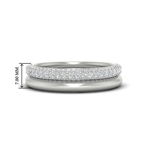 3-row-diamond-wedding-ring-with-plain-band-in-white-gold-FD11403B-NL-WG-HW