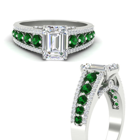 3-row-emerald-cut-emerald-big-engagement-ring-in-white-gold-fd11538gemger-nl-wg