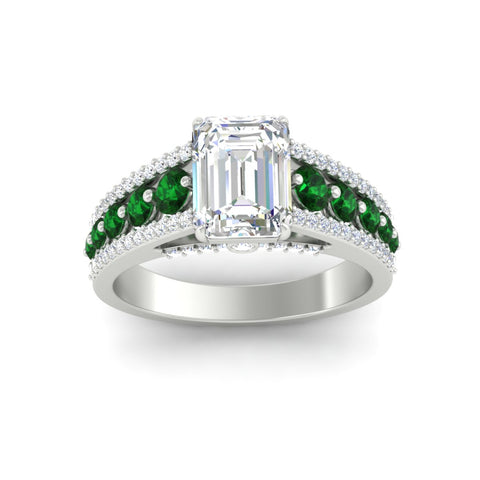 3-row-emerald-cut-emerald-big-engagement-ring-in-white-gold-fd11538gemger-nl-wg