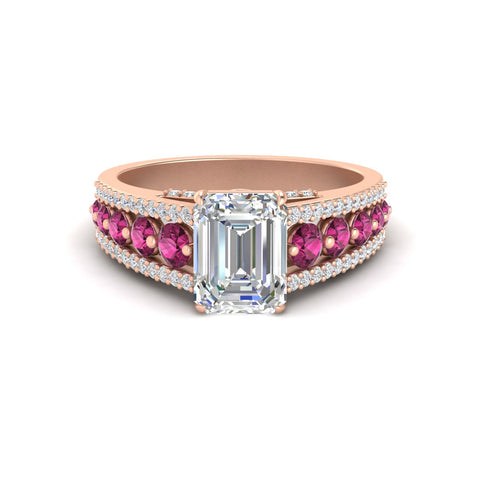 3-row-emerald-cut-pink-sapphire-big-engagement-ring-in-rose-gold-fd11538gsadrpi-nl-rg